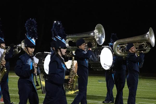 Chesapeake High School Marching Band Performing